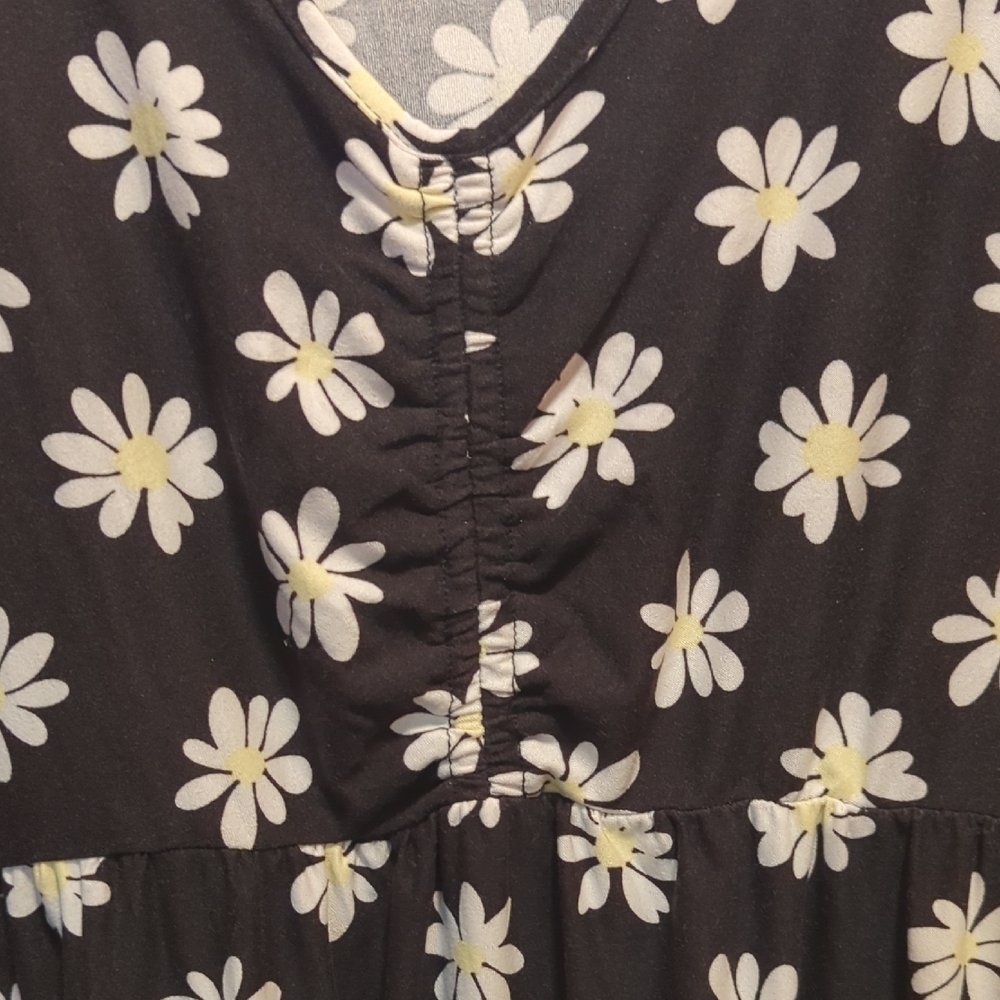 Like New! Fun Bold No Boundaries Black Dress with Floral Design XXXL 21 - Picture 5 of 6